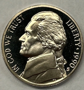 1990-S PROOF JEFFERSON NICKEL