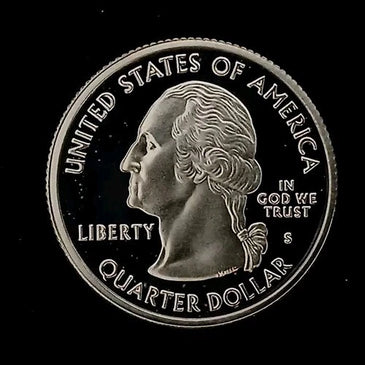 2001-S SILVER PROOF WASHINGTON KENTUCKY STATE QUARTER