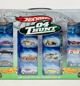 2004 HOT WHEELS FACTORY TREASURE HUNT SET MINT IN ORIGINAL SHIPPING BOX