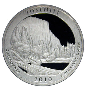 2010-S SILVER PROOF WASHINGTON YOSEMITE STATE PARK QUARTER