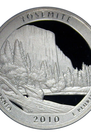 2010-S SILVER PROOF WASHINGTON YOSEMITE STATE PARK QUARTER