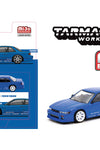 Tarmac Works 1:64 VERTEX Nissan Silvia S13 TOYO TIRES – Blue Metallic – Global64 – Mijo Exclusives