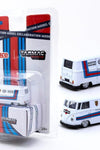 Schuco x Tarmac Works 1/64 Volkswagen T1 Panel Van - Martini Racing - COLLAB64