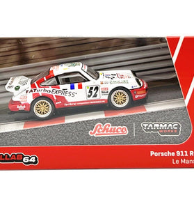 Tarmac Works Schuco Collab64 Porsche 911 RSR 3.8 Le Man 1994 #52
