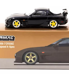 Tarmac Works 1:64 Mazda RX-7 FD3S Speed A-Spec Brilliant Black