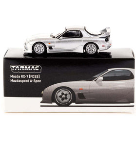 Tarmac Works Mazda RX-7 FD3S Mazdaspeed A-Spec Silver Global 64 1/64