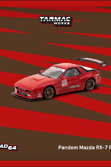 Tarmac Works 1:64 Pandem Mazda RX-7 FC3S – Red – Road64