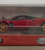 Tarmac Works GLOBAL64 Pagani Huayra BC Rosso Dubai (Red and Black)