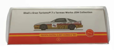 Tarmac Works 1:64 - 88' Toyota Supra 3.0GT Turbo A Shell Gran Turismo 7 PLAY STATION
