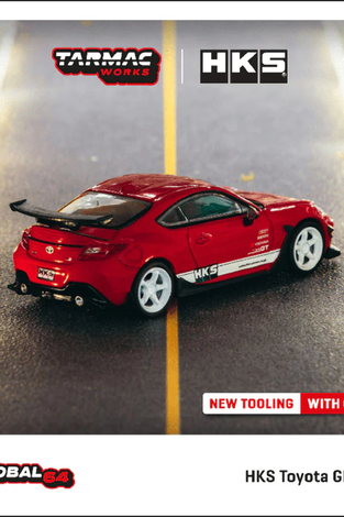 Tarmac Works HKS Toyota GR86 Red - Global64