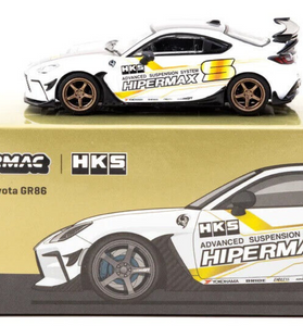 Tarmac Works GLOBAL64 HKS HIPERMAX Toyota GR86 1:64