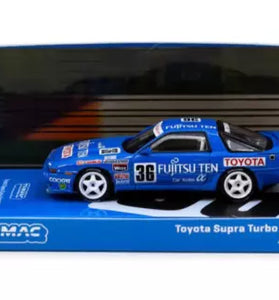 Tarmac Works Toyota Supra Turbo MA70 JTC 1990 M. Sekiya & H. Ogawa 1/64