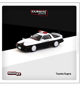 Tarmac Works Toyota Supra Japan Police Car Hobby64 1/64
