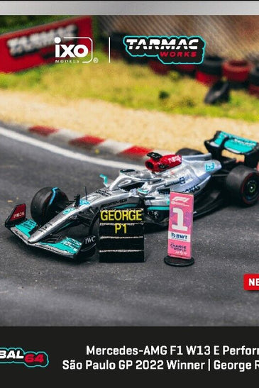 Tarmac Works Mercedes-AMG F1 W13 E Performance Sao Paulo GP 2022 Winner George Russell