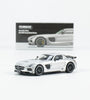 Tarmac Works x Lamley 1:64 Mercedes-Benz SLS AMG Coupe Black Series - White