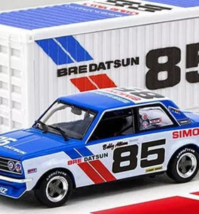 Tarmac Works BRE Datsun 510 #85 with Container 1/64