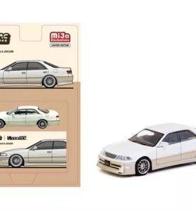 TARMAC WORKS VERTEX TOYOTA MARK II JZX100 LAMLEY 1/64 WHITE METALLIC