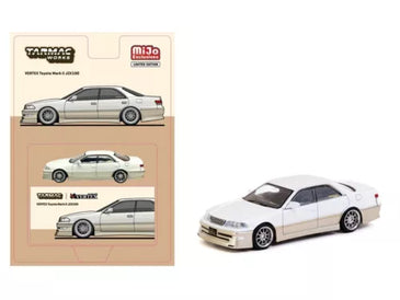 TARMAC WORKS VERTEX TOYOTA MARK II JZX100 LAMLEY 1/64 WHITE METALLIC