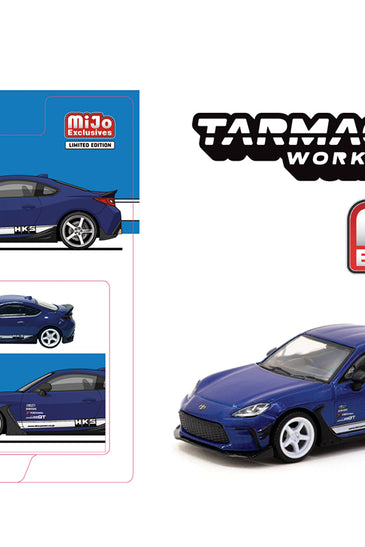 Tarmac Works 1:64 HKS Toyota GR86- Blue Metallic