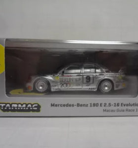 Tarmac Works Mercedes Benz 190 E 2.5-16 Evolution II Macau Guia Race 1992 Berlin w/Container