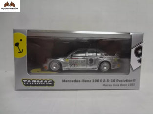 Tarmac Works Mercedes Benz 190 E 2.5-16 Evolution II Macau Guia Race 1992 Berlin w/Container