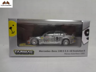 Tarmac Works Mercedes Benz 190 E 2.5-16 Evolution II Macau Guia Race 1992 Berlin w/Container