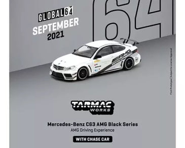 Tarmac Works 1:64 Mercedes-Benz C63 AMG Coupe Black Series (White)