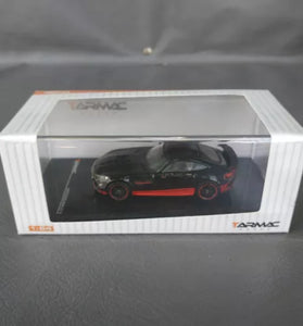 TARMAC WORKS 1:64 Black Mercedes AMG GT R Movie Edition