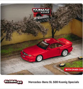 Tarmac Works Mercedes-Benz SL 500 Koenig Specials Red Global 64 1/64