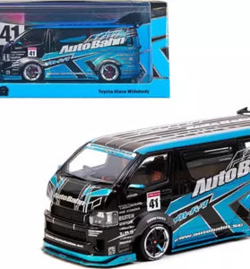 Tarmac Works 1:43 Toyota Hiace Widebody Black / Blue