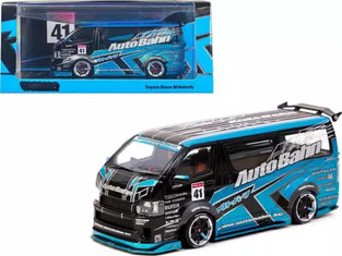 Tarmac Works 1:43 Toyota Hiace Widebody Black / Blue