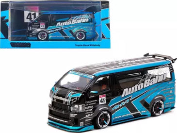 Tarmac Works 1:43 Toyota Hiace Widebody Black / Blue