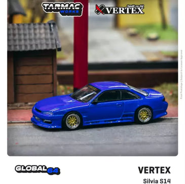 Tarmac Works Global64 VERTEX Silvia S14 Blue Metallic