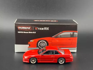 Tarmac Works GLOBAL64 Red Metallic VERTEX Silvia S14 1:64