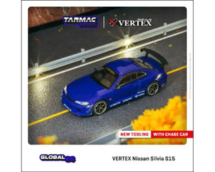 Tarmac Works Global64 Nissan Silvia S15 Vertex Dark Blue