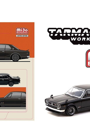 Tarmac Works Nissan Skyline 2000 GT-R KPGC10 Black Global64 1/64