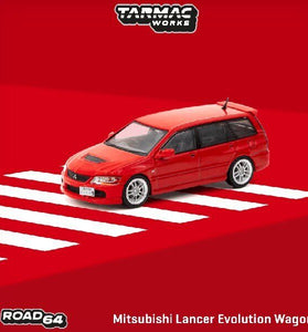 Tarmac Works 1:64 Mitsubishi Lancer Evolution Wagon Red