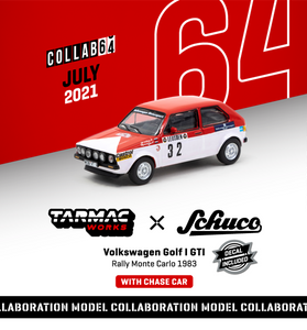 Tarmac Works 1:64 VW Golf I GTI Rally Monte Carlo 1983 w/Decal