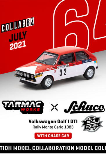 Tarmac Works 1:64 VW Golf I GTI Rally Monte Carlo 1983 w/Decal