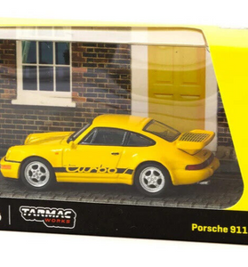 Schuco x Tarmac Works COLLAB64 Yellow Porsche 911 Turbo 1:64
