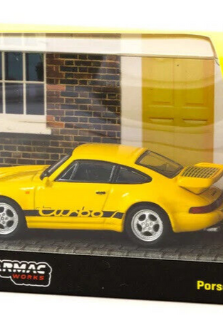Schuco x Tarmac Works COLLAB64 Yellow Porsche 911 Turbo 1:64