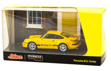 Schuco x Tarmac Works COLLAB64 Yellow Porsche 911 Turbo 1:64