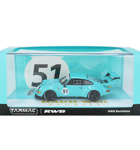 Tarmac Works 1:43 RWB Porsche Backdate Blue #51