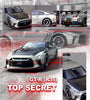 NISSAN GT-R R35 TOP SECRET RHD LIGHT GREEN 1/64 BY INNO MODELS IN64-R35TS-MDX24