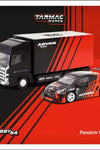 Tarmac Works 1/64 T64-080-ADV Pandem Yaris ADVAN With Truck