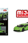 Mini GT 1:64 Green #391 Lamborghini Aventador SVJ (Verde Mantis) – MiJo Exclusives #391