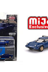 Mini GT 1:6 Blue #411 Lancia Stratos HF Stradale (Bleu Vincennes)
