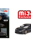 Mini GT 1:64 Porsche Taycan Turbo S Volcano Grey Metallic – Mijo Exclusives USA #433