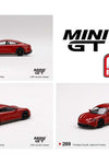 Mini GT 1:64 MiJo Exclusives Porsche Taycan Turbo S Carmine Red #289