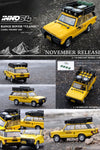 INNO64 1/64 RANGE ROVER CLASSIC CAMEL TROPHY 1982 w/Tool Box, Fuel/Oil Container Clean